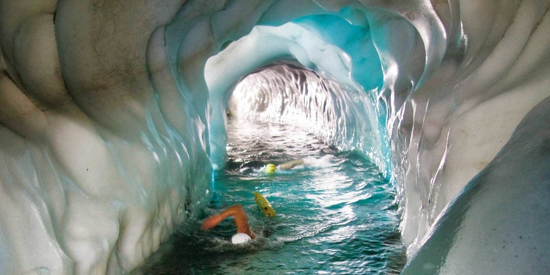 Natur Eispalast hintertuxer Gletscher