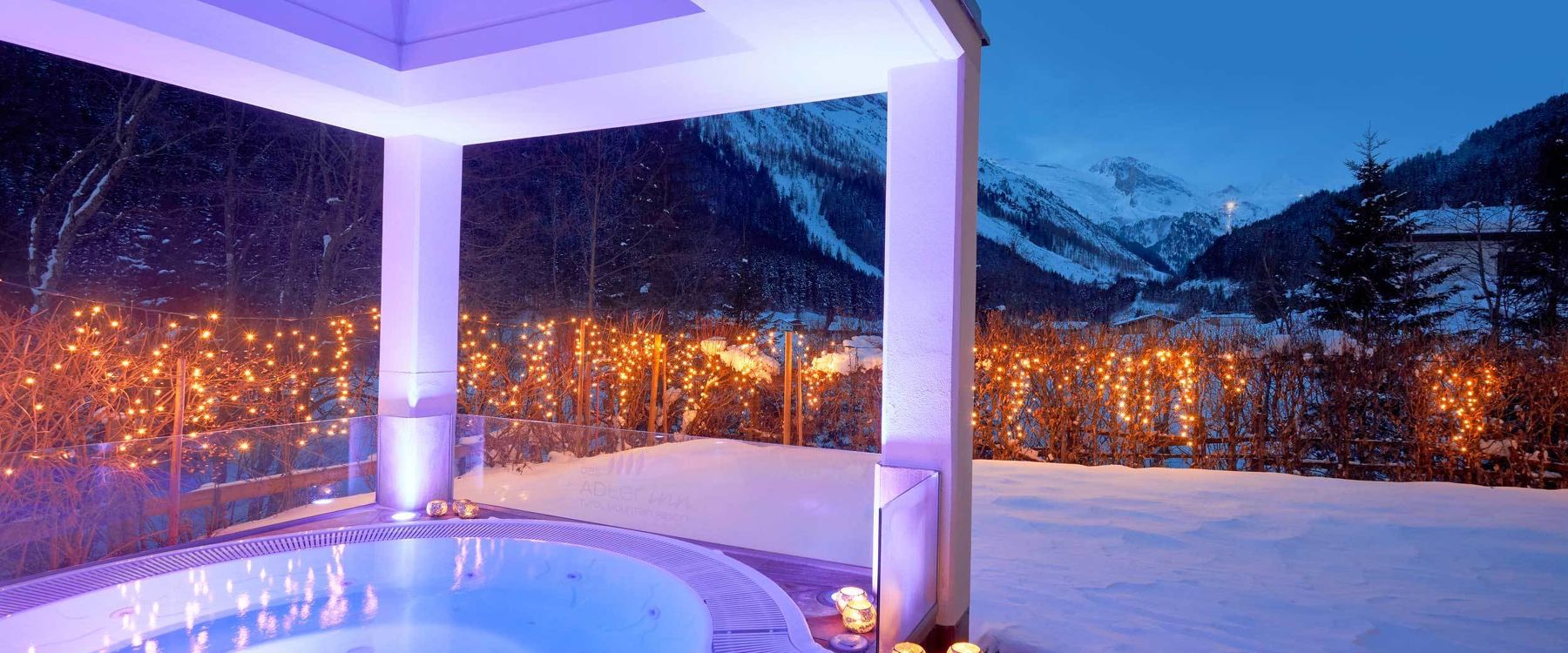 Outdoor Whirlpool im Adler Inn